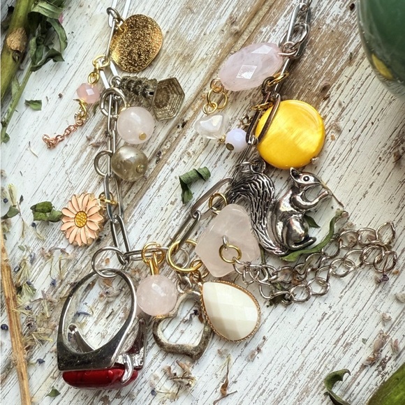 Alquimia Necklace with Red and Yellow Accents - Picture 3 of 4